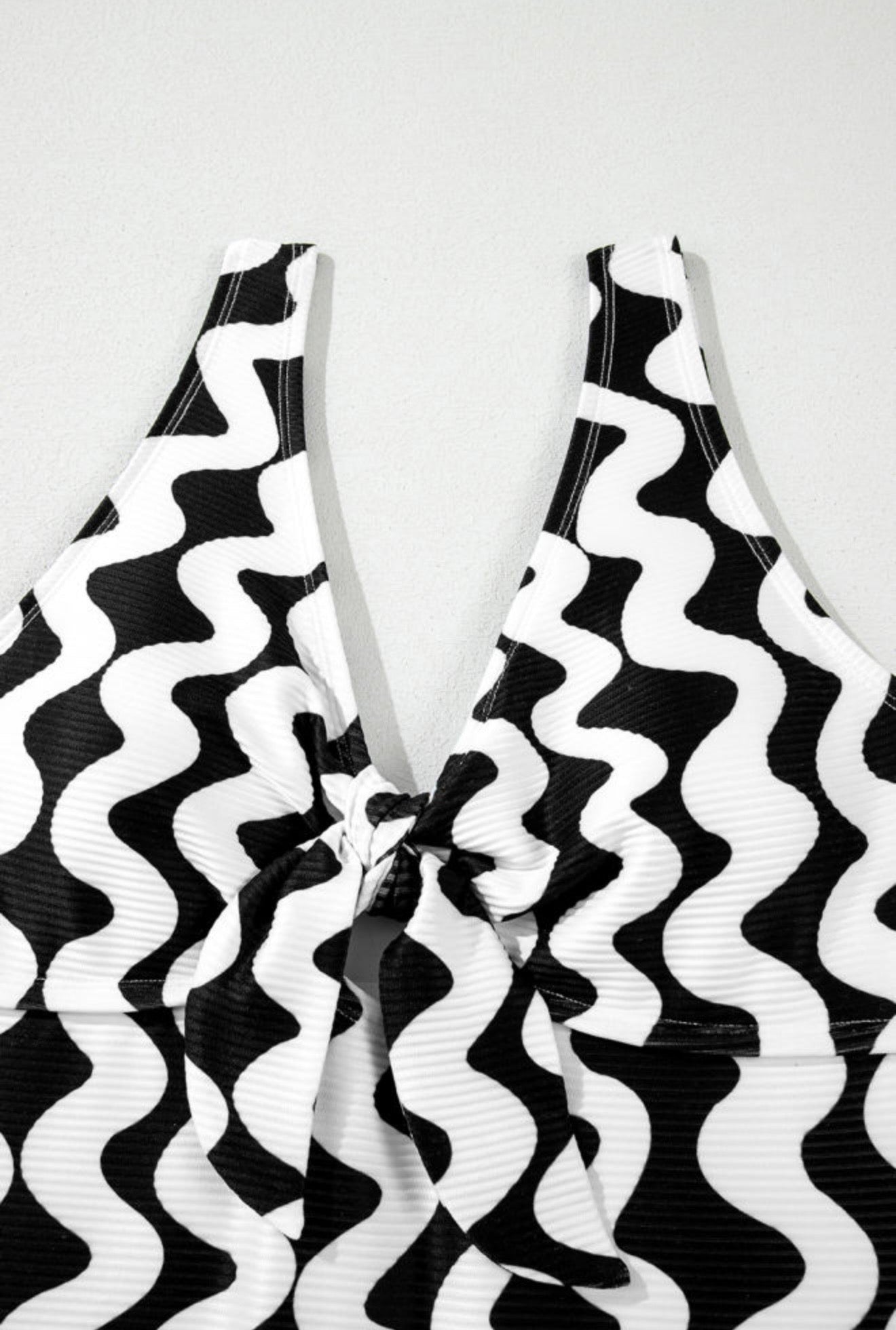 Navy and White One Piece Bathing Suit
