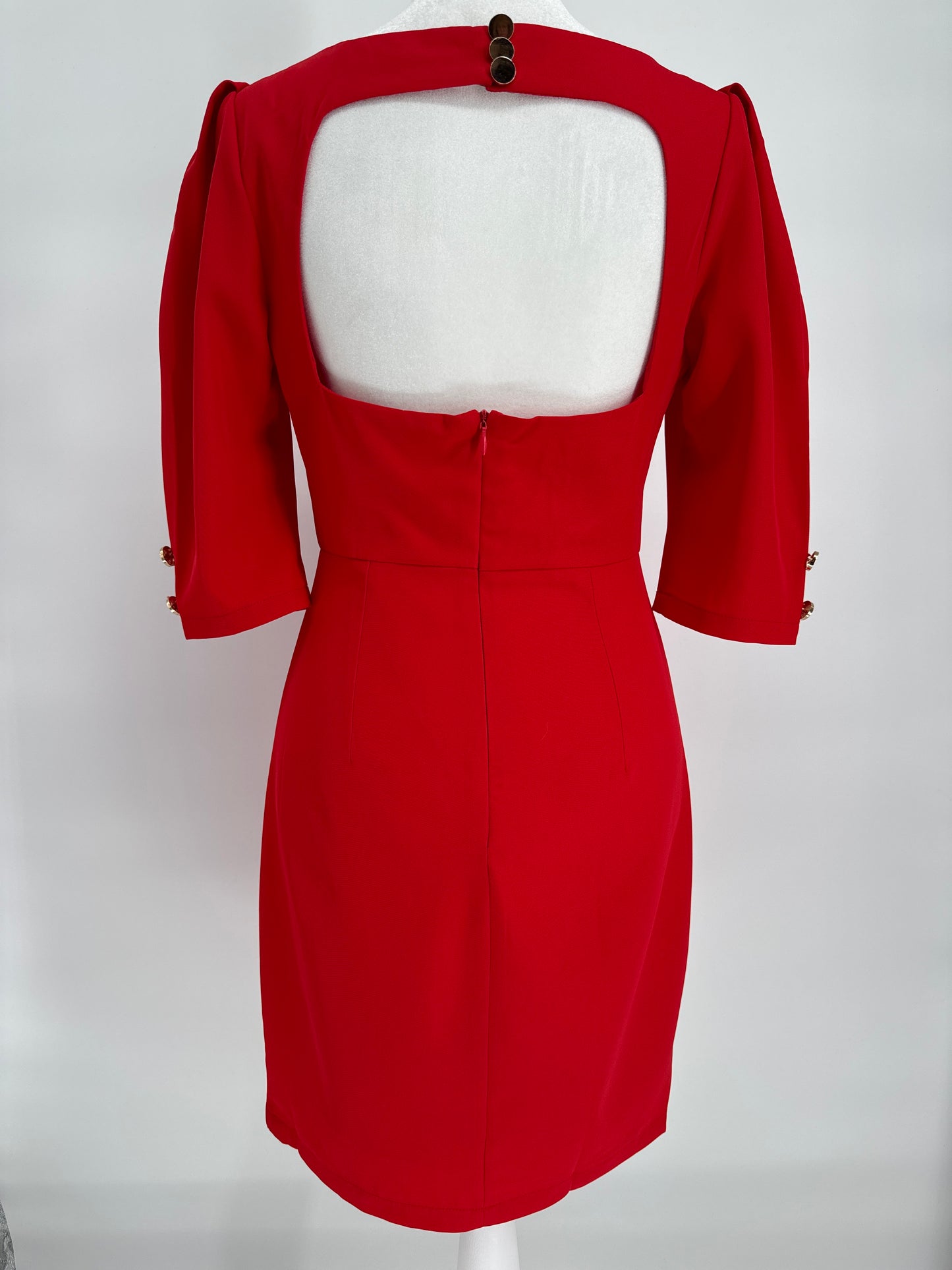 Stunning Open Back Red Dress