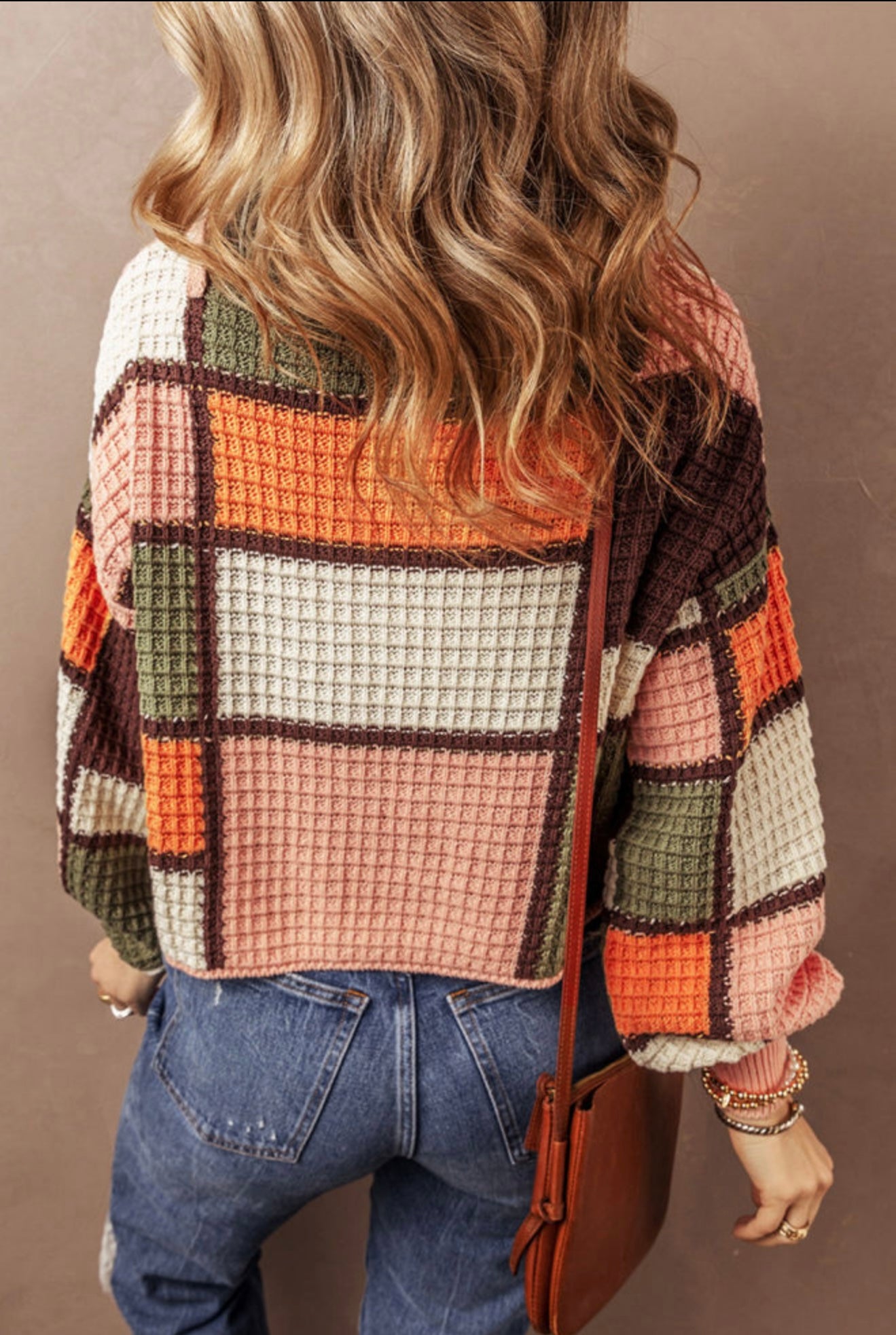 Color block sweater