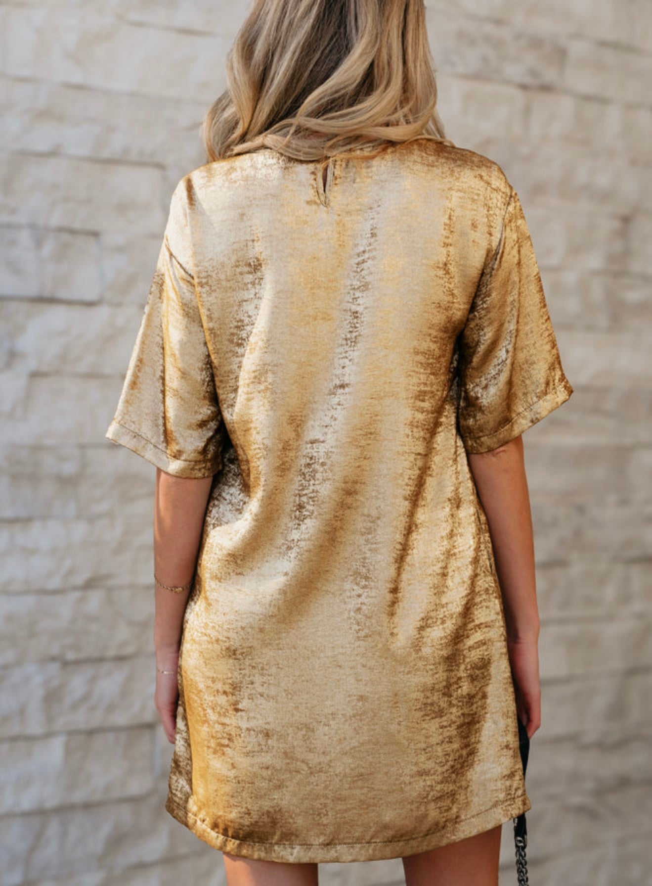 Metallic Shimmer Dress