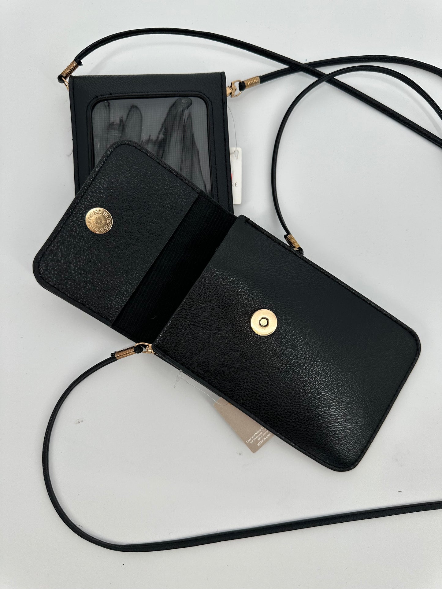 Black Crossbody Phone/ID Case