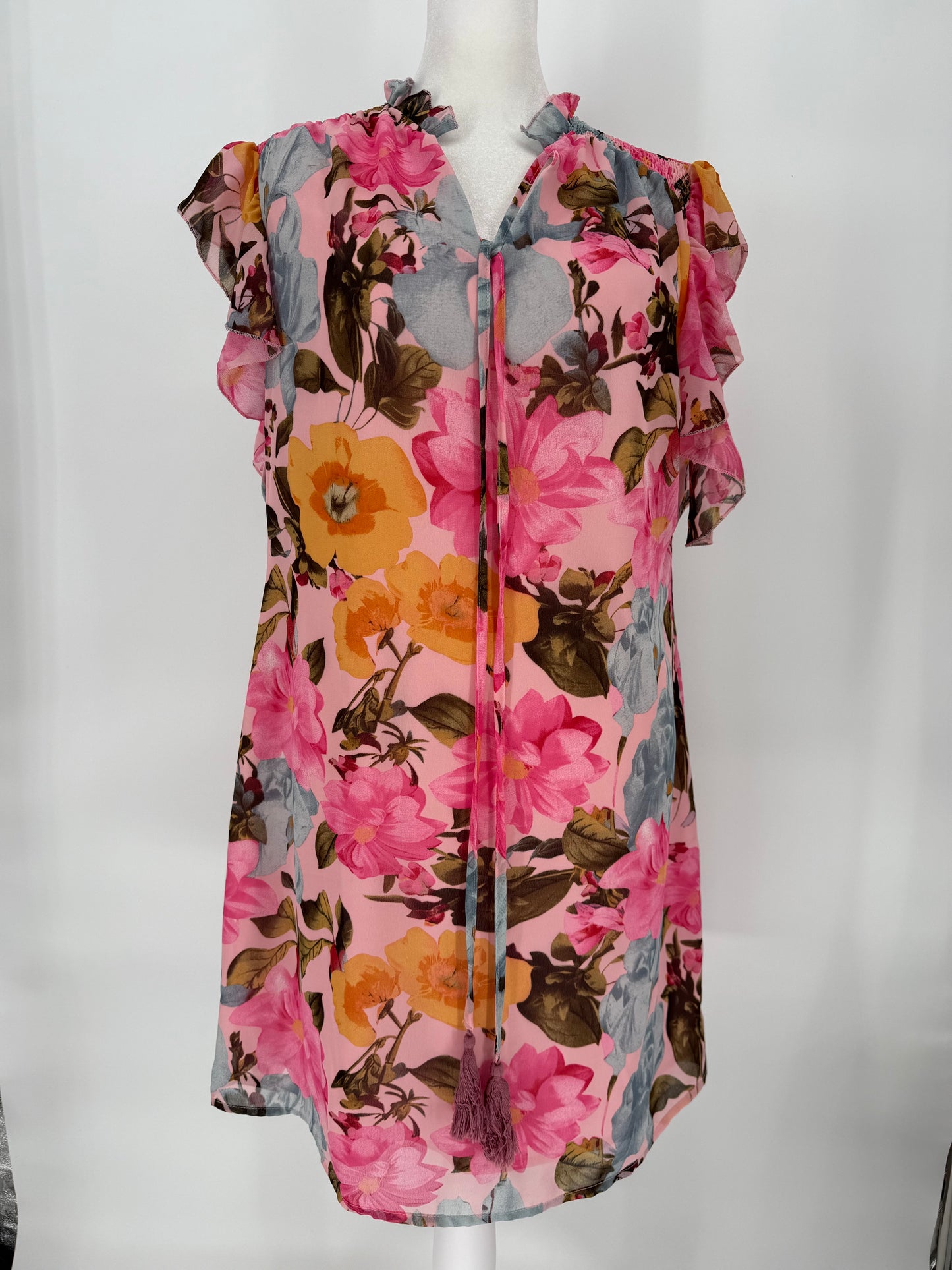 Pink Floral Dress