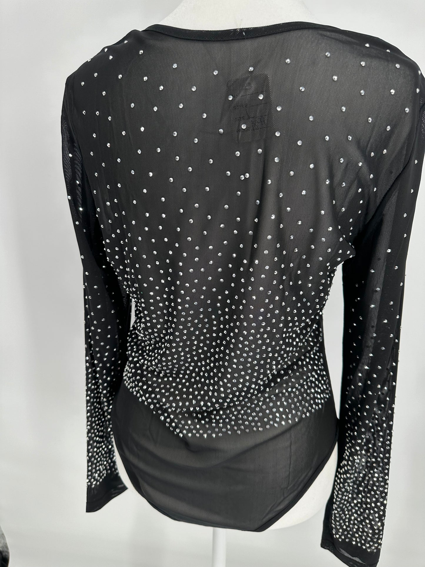 Black Bling Body Suit