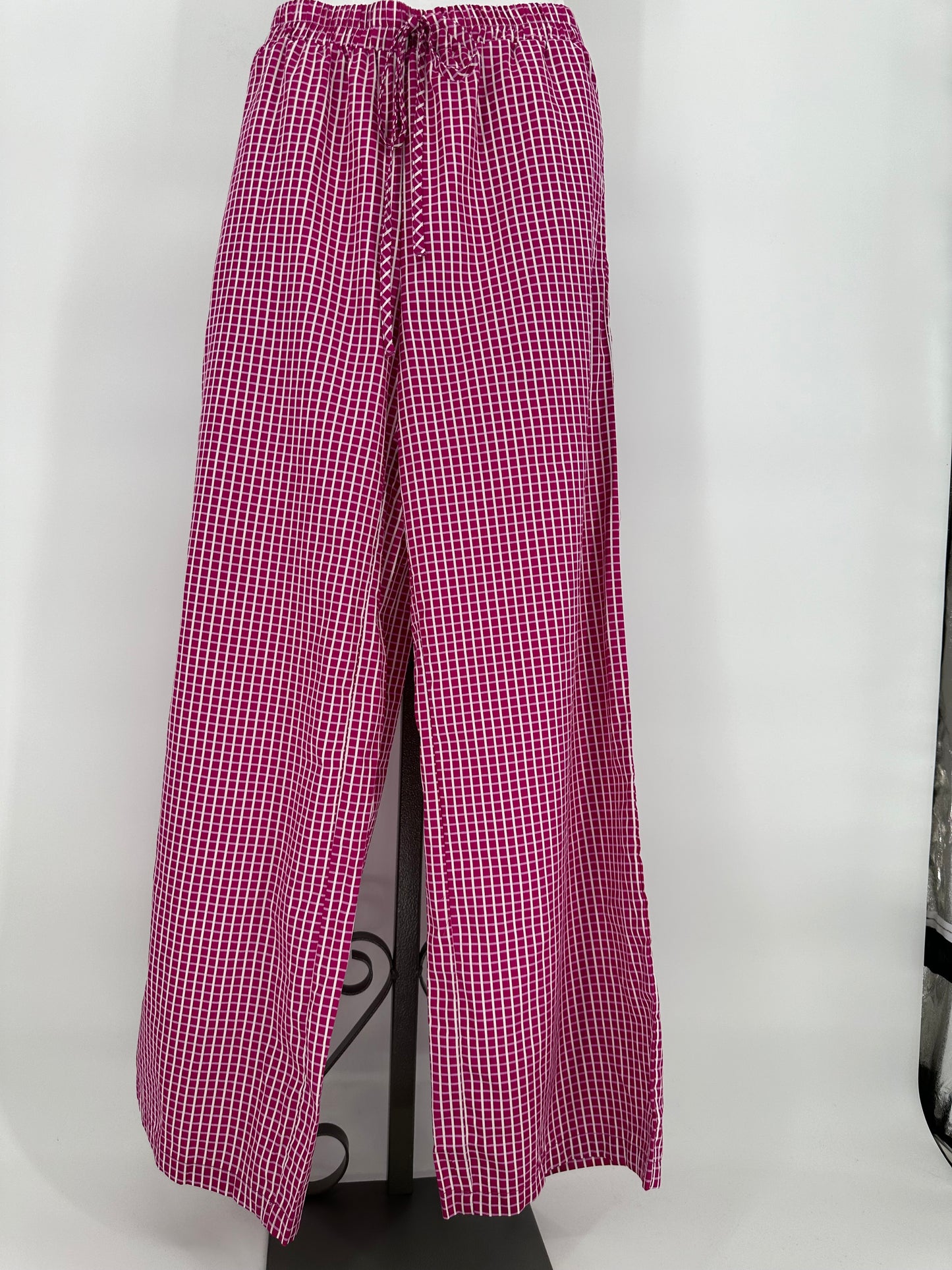 Pink Elastic Drawstring Waist “Boxer” Pants