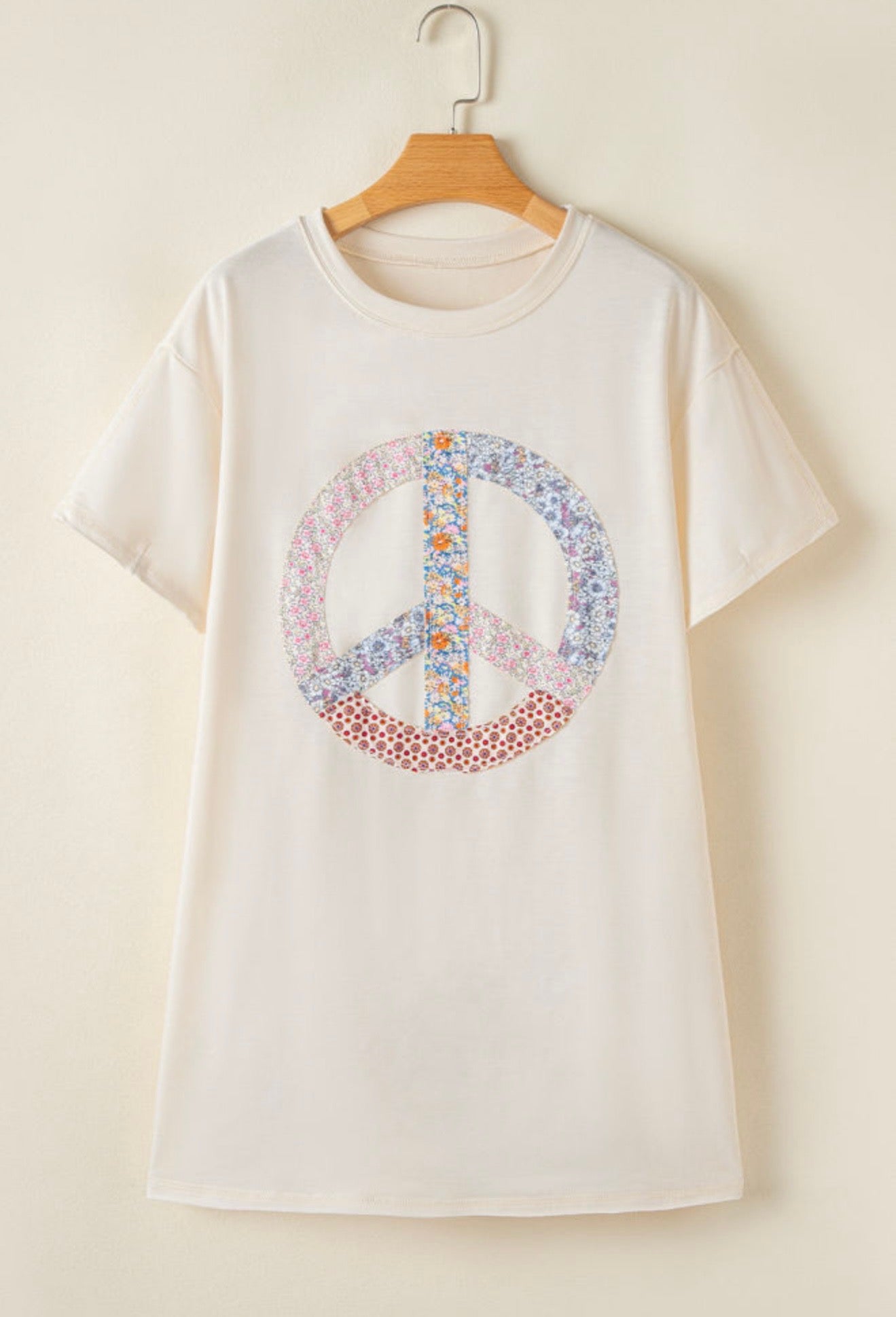 PEACE sign T-Shirt Dress