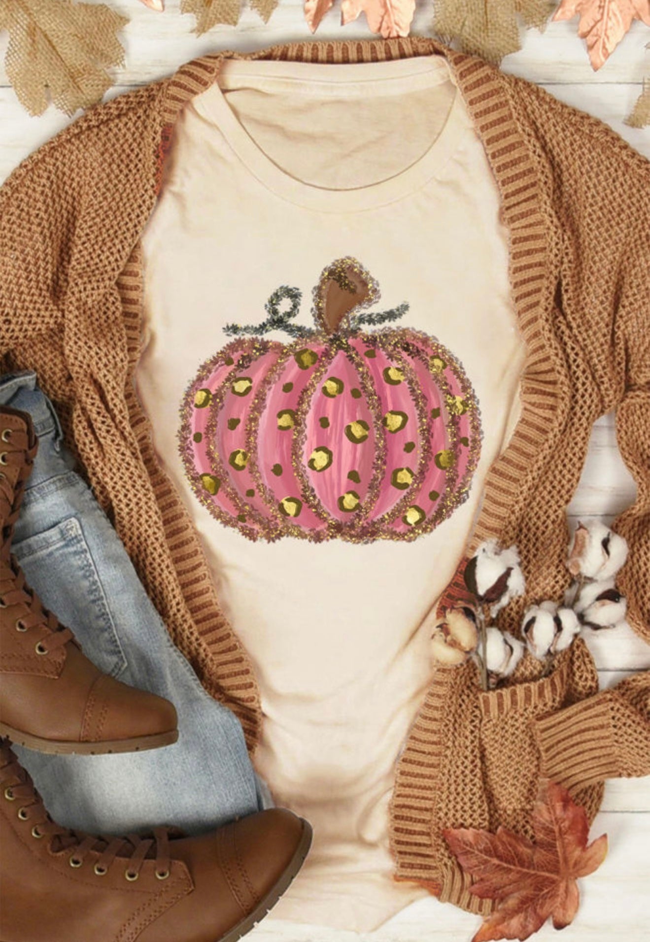 Fall pumpkin t-shirt in interesting colors
