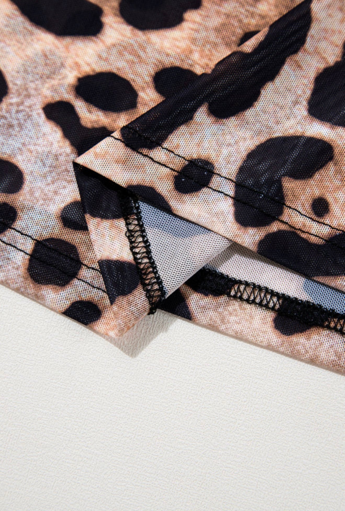 Sheer Animal Print Top