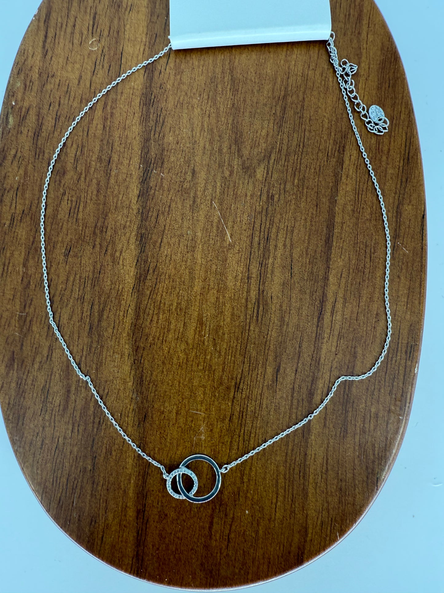 Trezo Silver Double Ring Minimalist style Necklace, Bracelet, and Earrings
