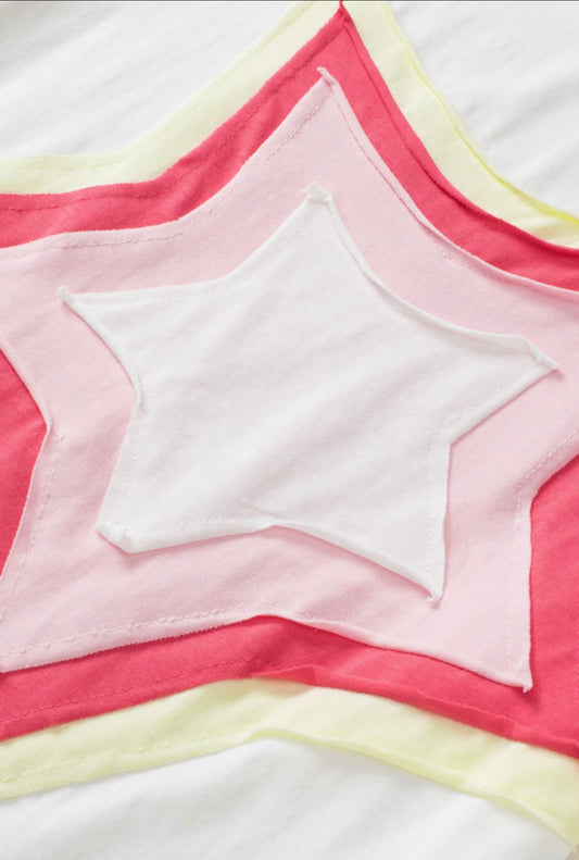 White Star Appliqué Top