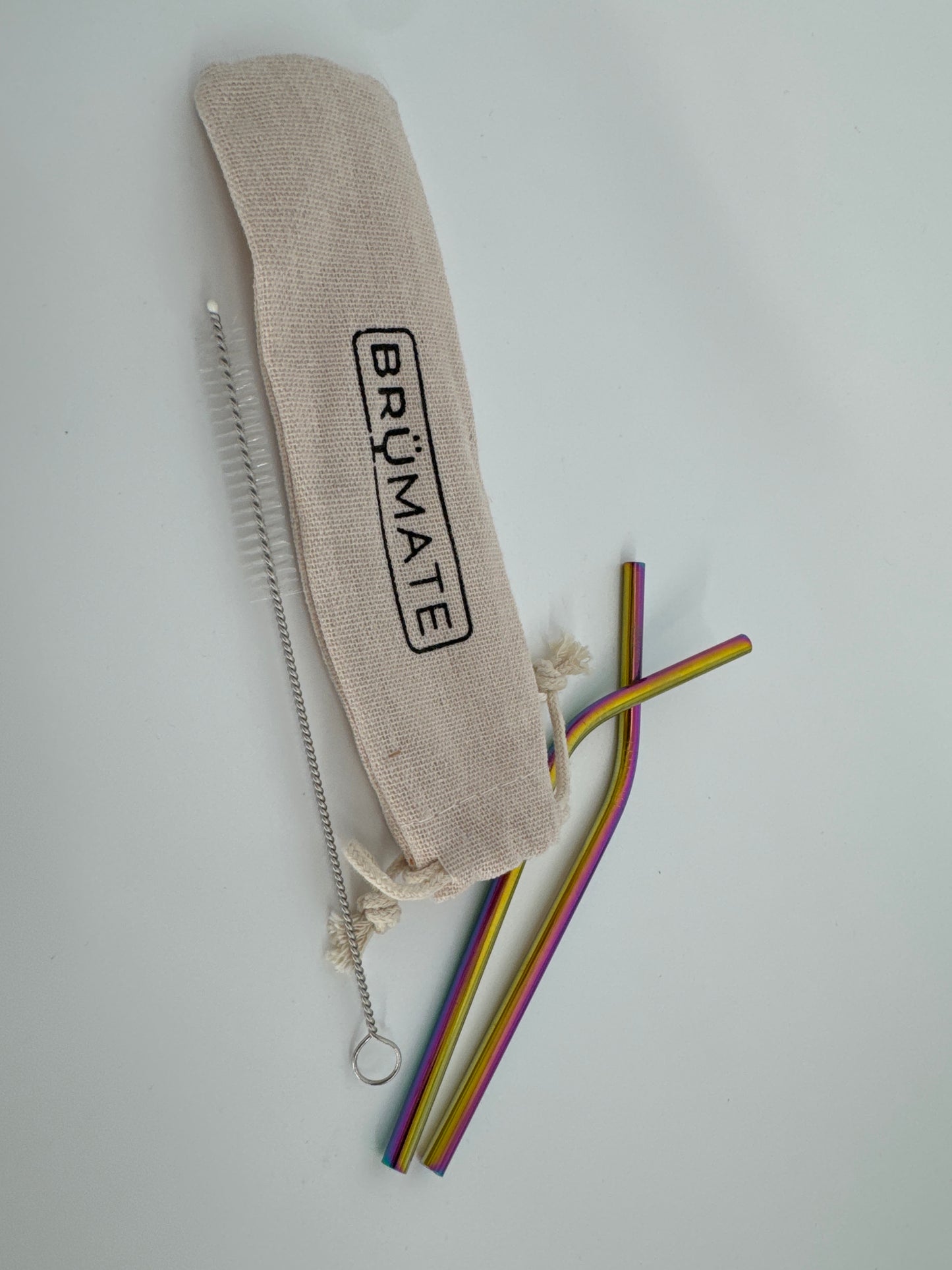 BRUMATE Rainbow Straw Set Titanium