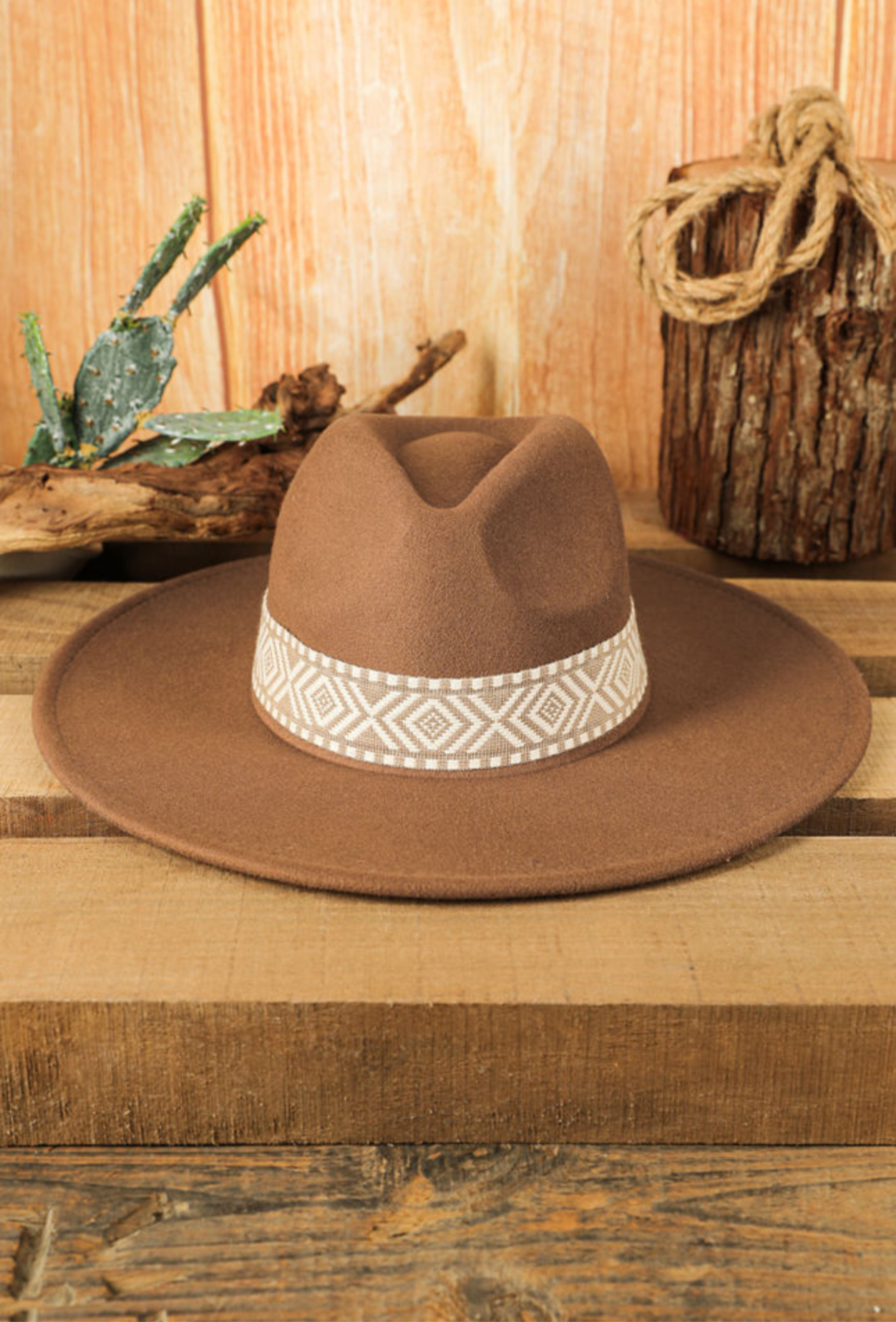 Brown Felted Hat