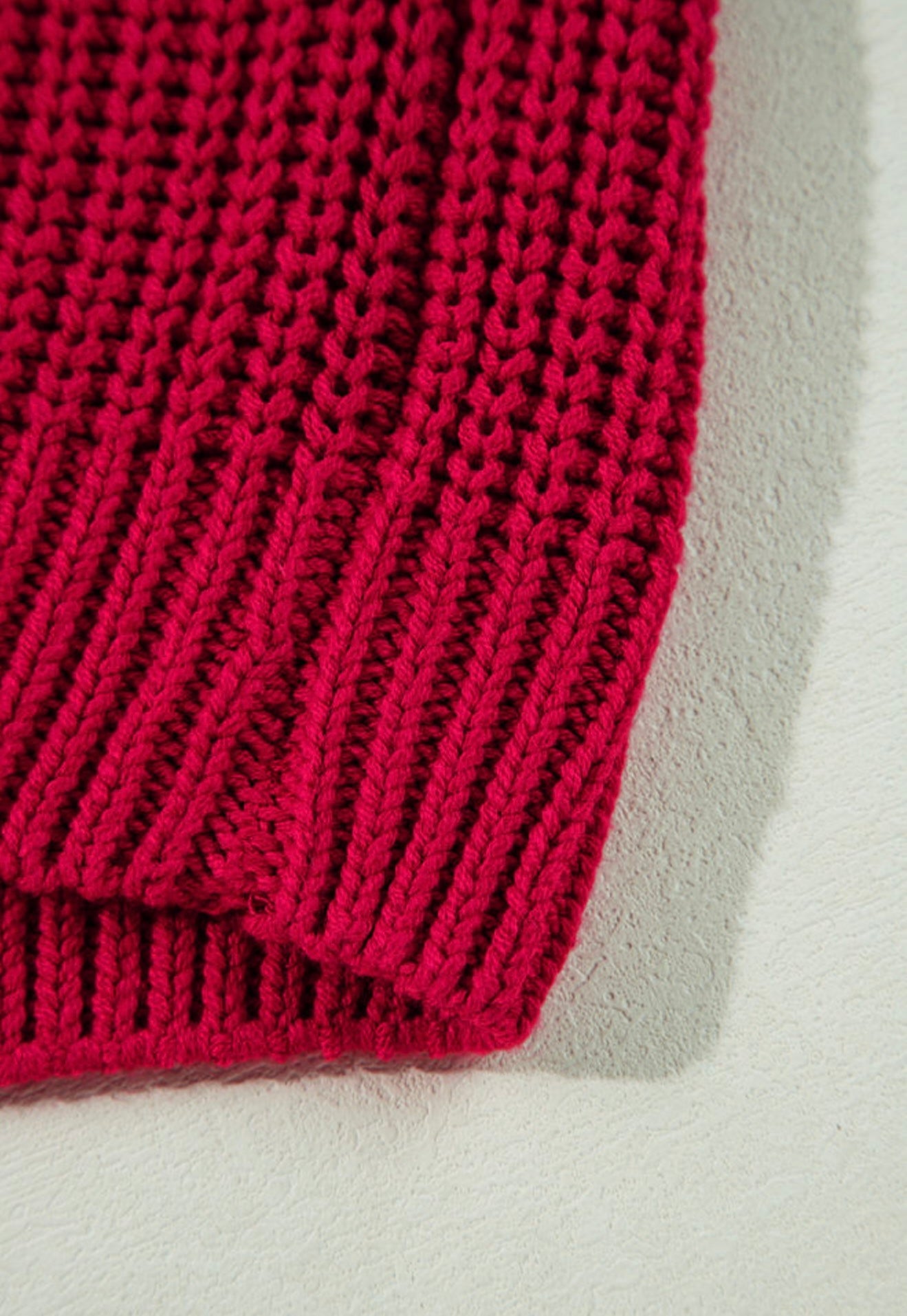 Off the Shoulder Red Sweater