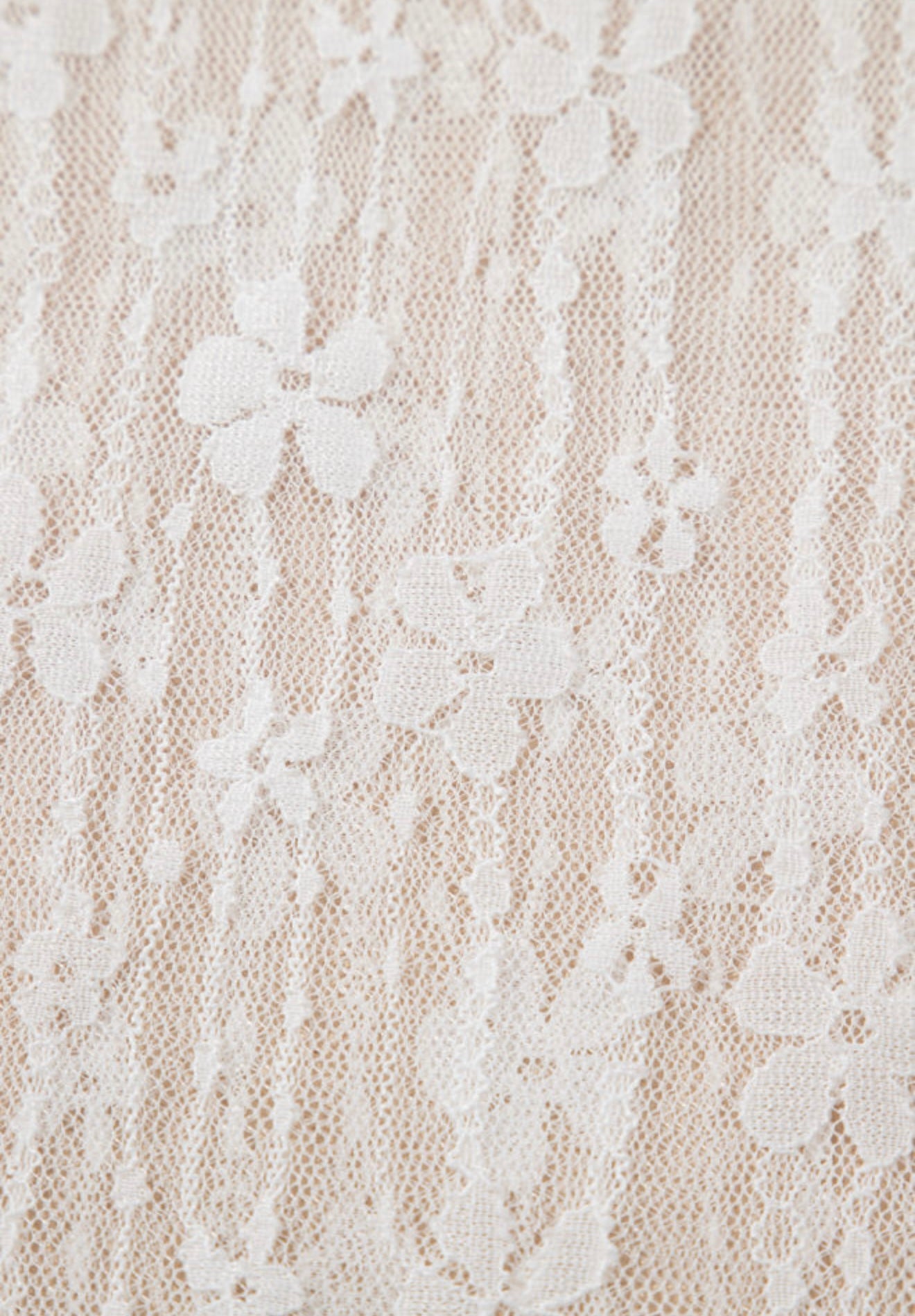 White Lace Accent Top