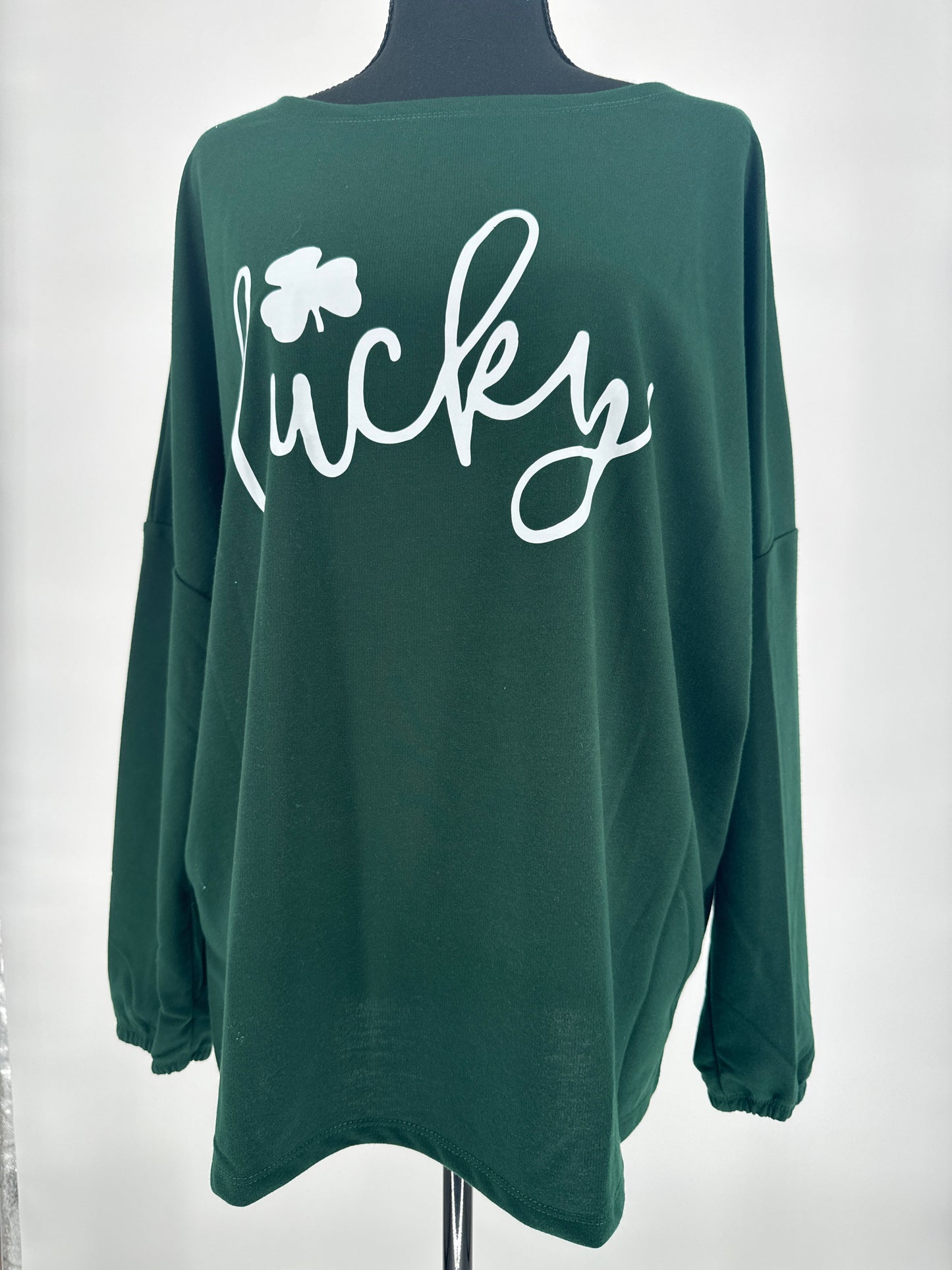 Lucky Forrest Green Pullover Shirt