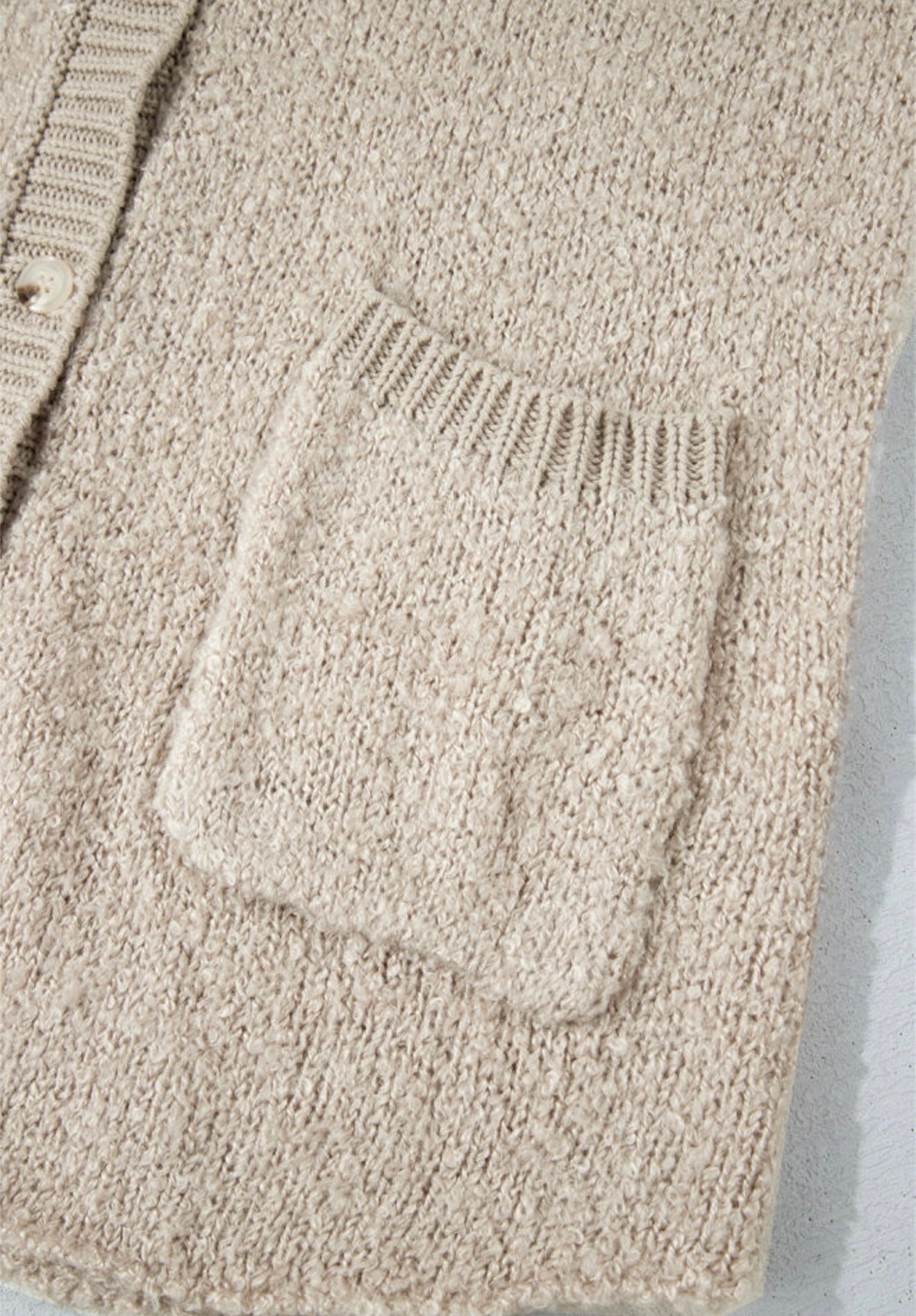 Soft and Fluffy Beige button up cardigan sweater