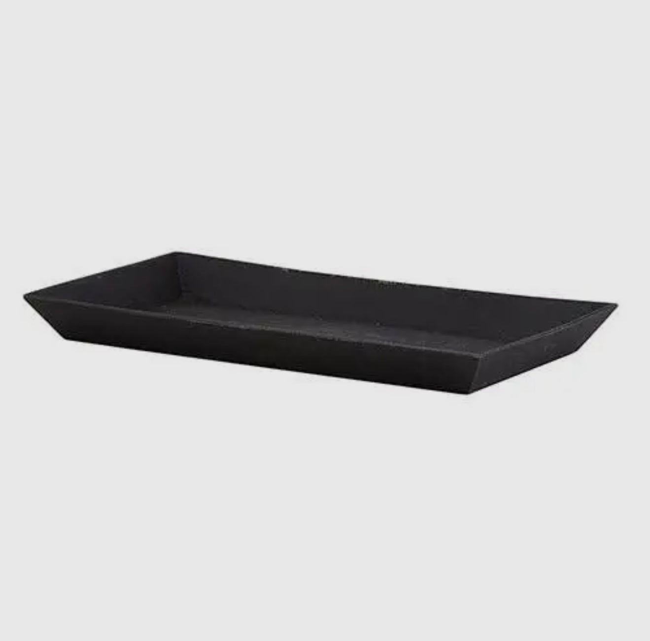 Black Food Safe Cast Iron Serving Tray