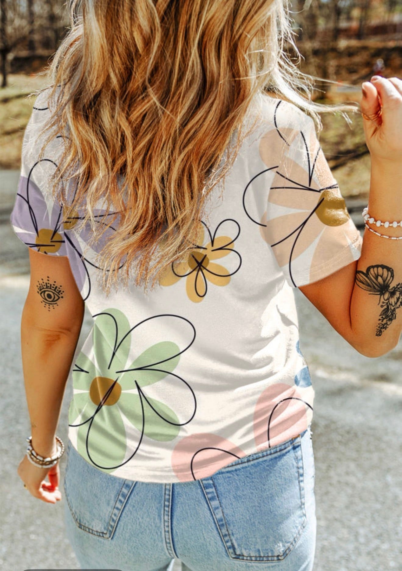 Floral Print Spring Top