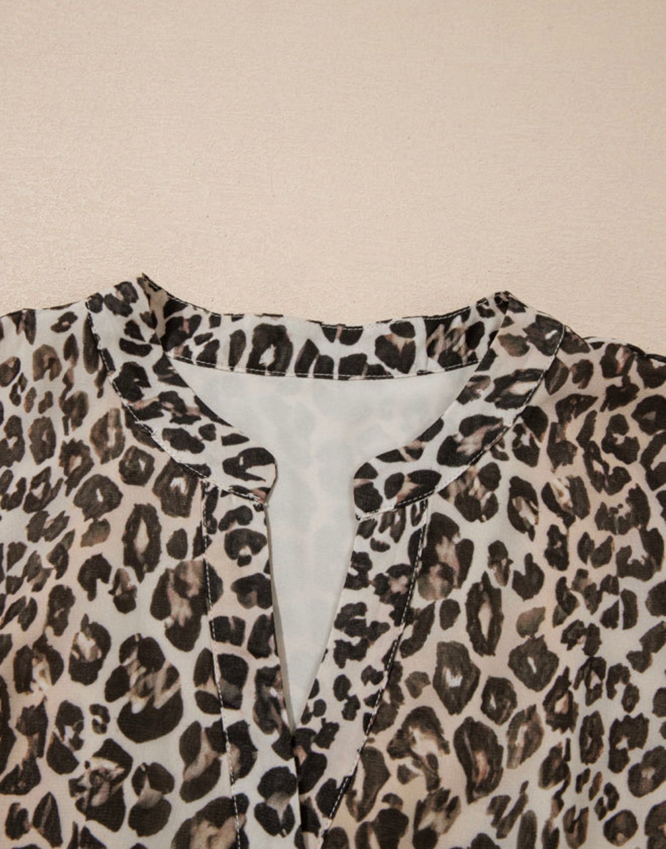 Animal Print Empire Waist Dress