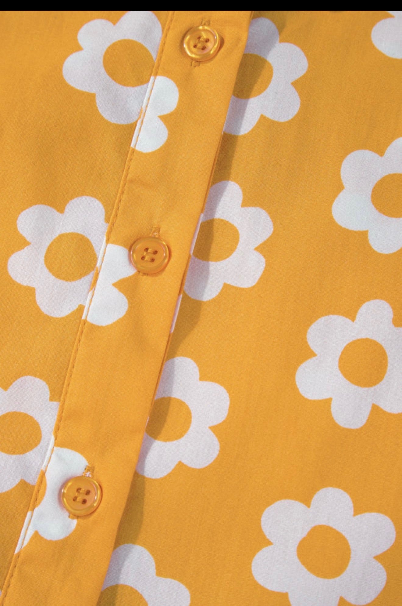 Orange Daisy Printed Maxi Dress