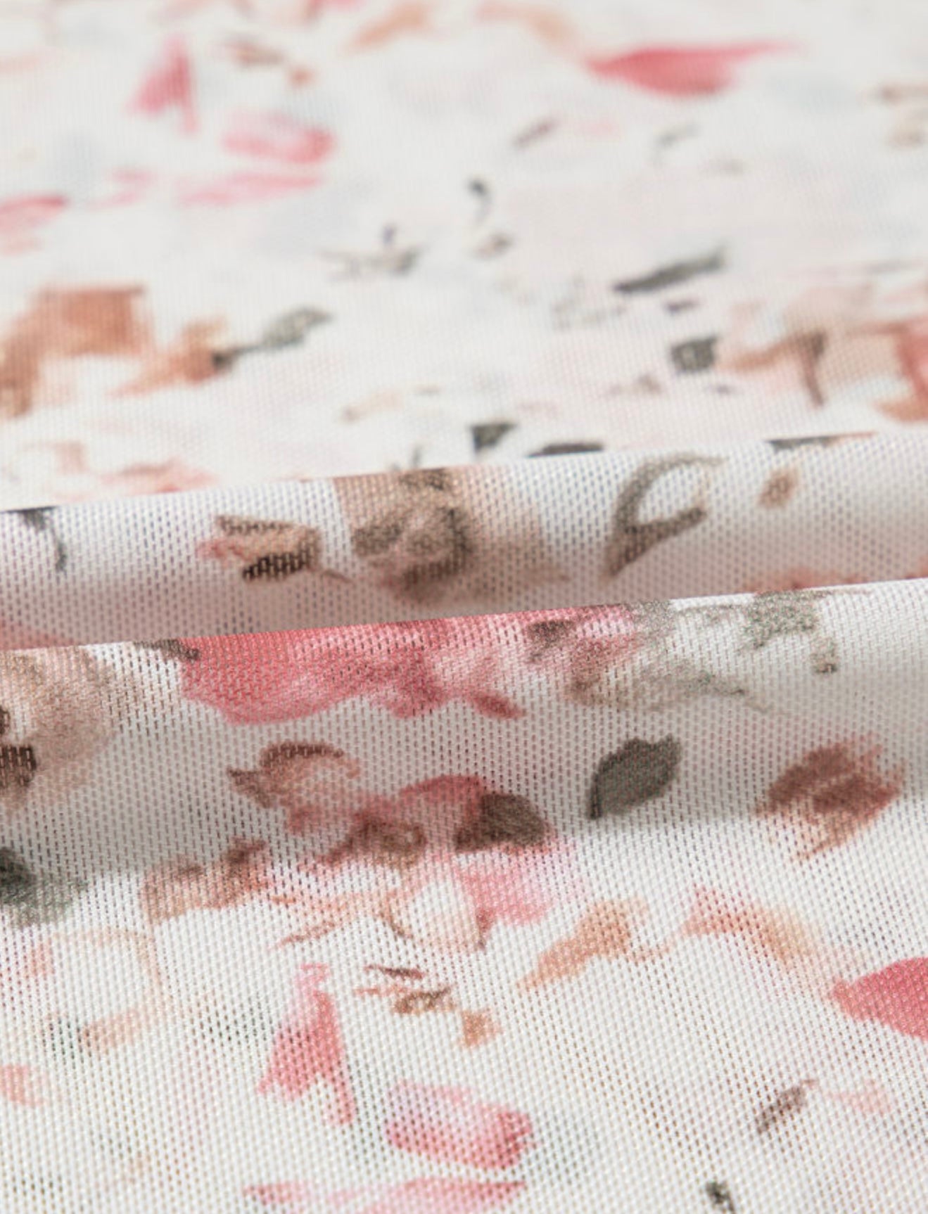 Sheer Floral Print Mock Turtle Neck Cropped Top