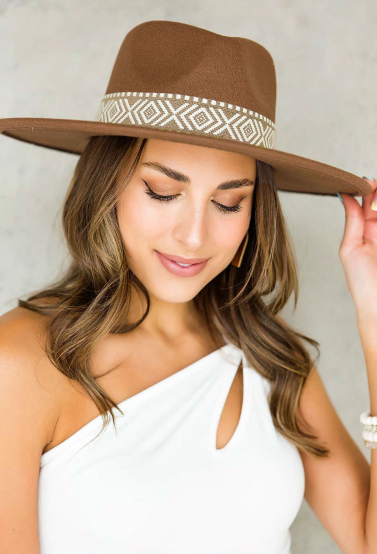 Brown Felted Hat