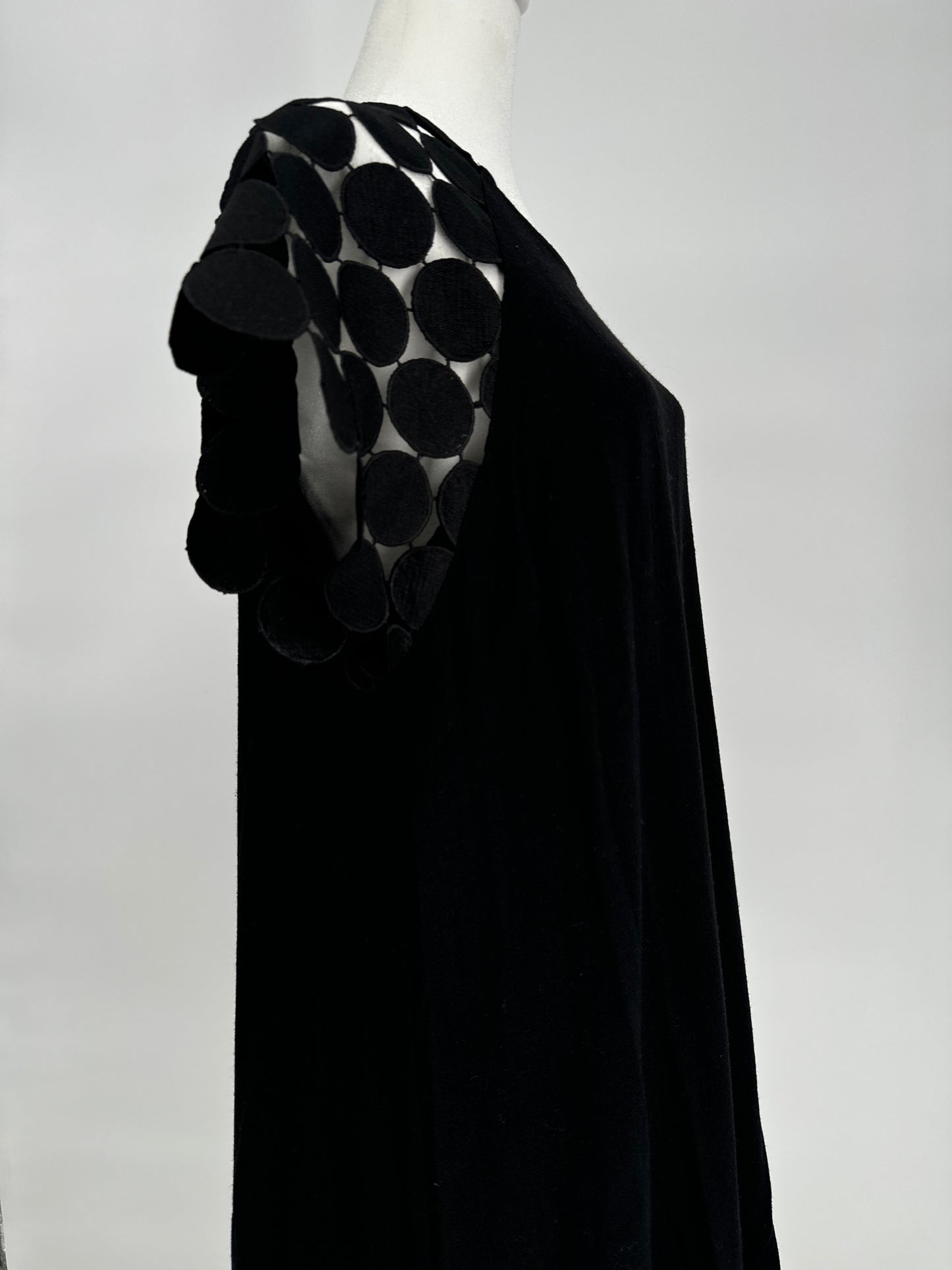 Umgee Black Dress with Accent Sleeves