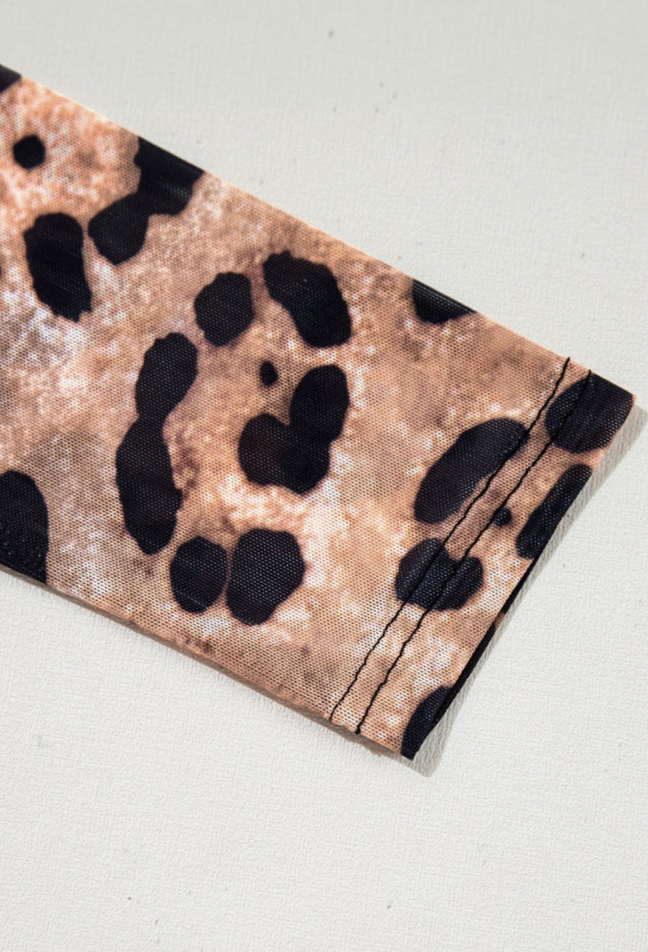Sheer Animal Print Top
