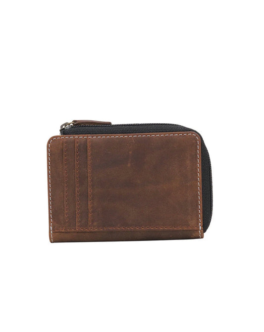 MY26 Brownian Credit Card Wallet in Leather with I D Window