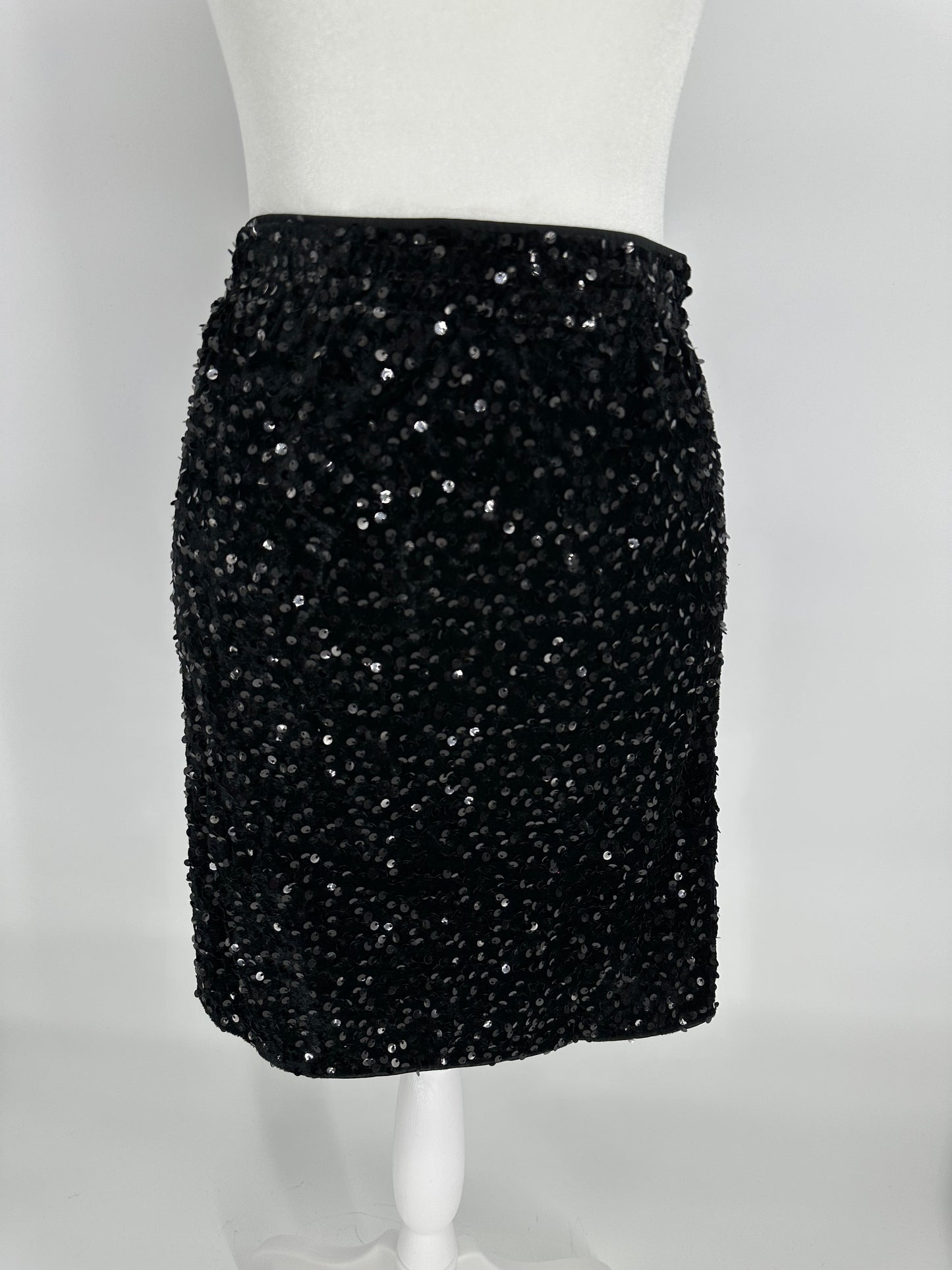 Black Sequin Skirt