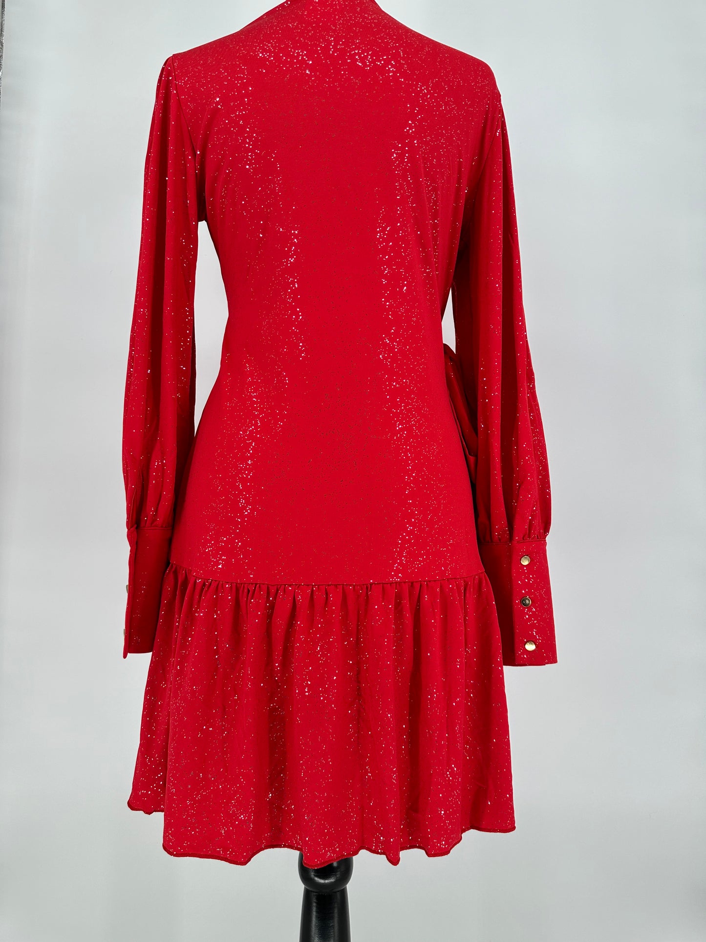 Red Glitter Holiday Dress