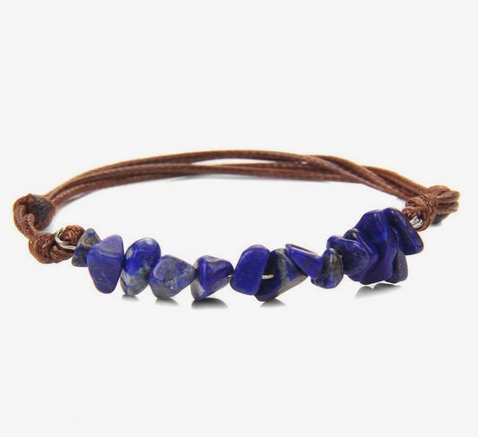 FR50 Bohemian Gravel Leather Multi Cord Bracelet
