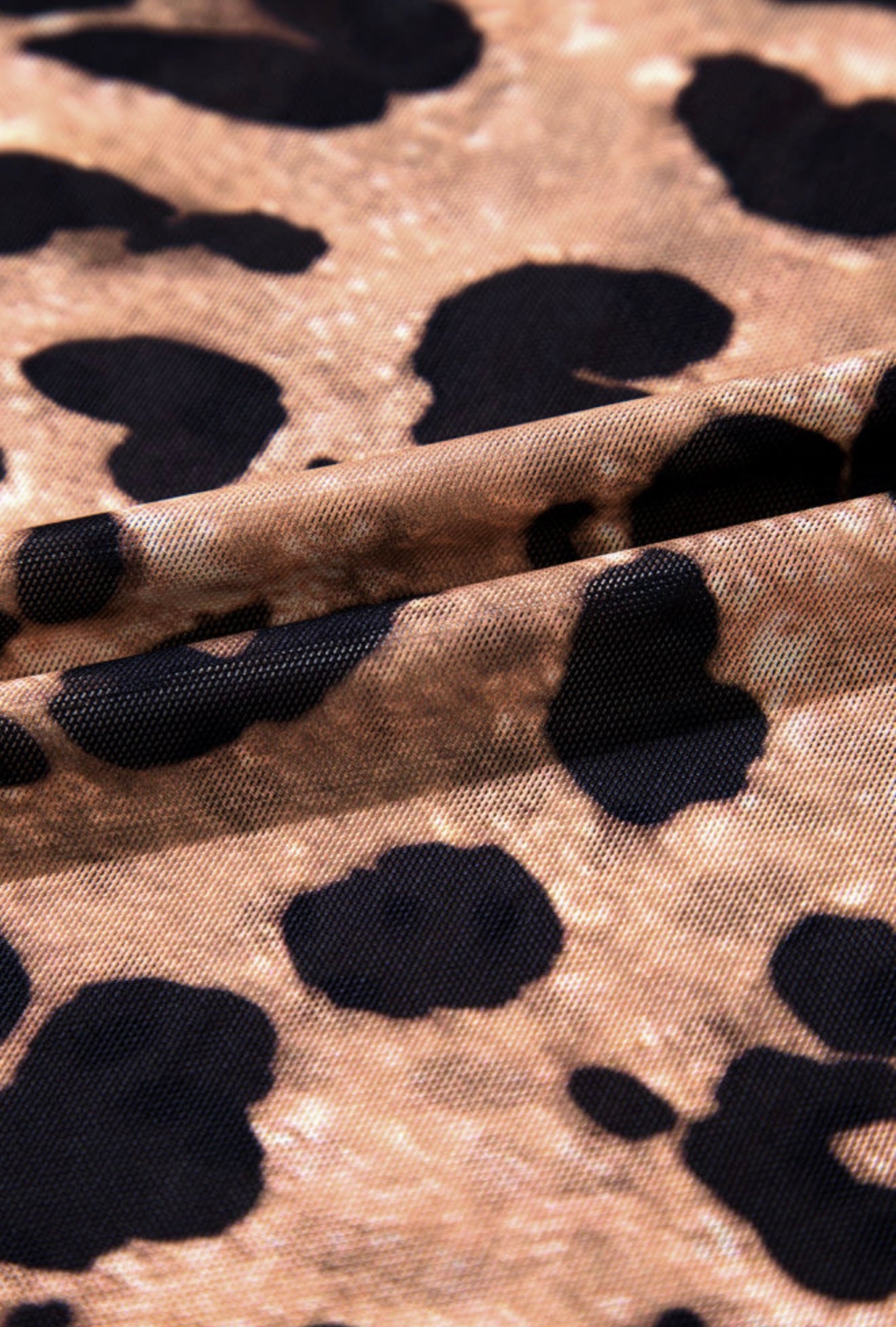 Sheer Animal Print Top
