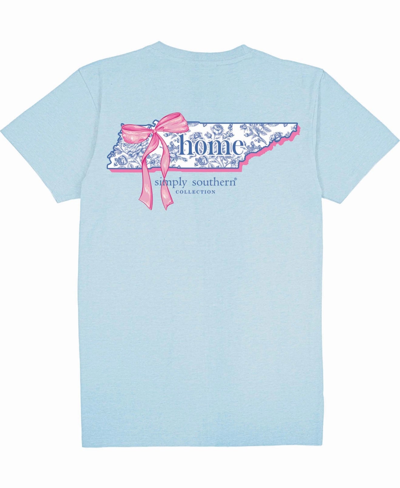 SS Light Blue Tennessee Home T Shirt