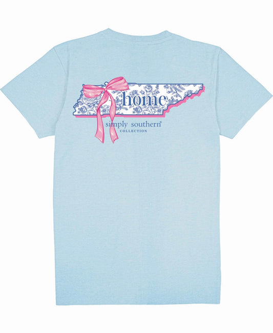 SS Light Blue Tennessee Home T Shirt