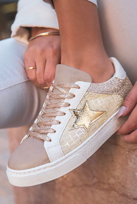 Star Embellished Trendy Sneakers