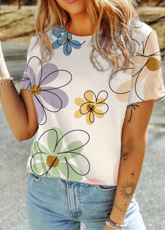 Floral Print Spring Top