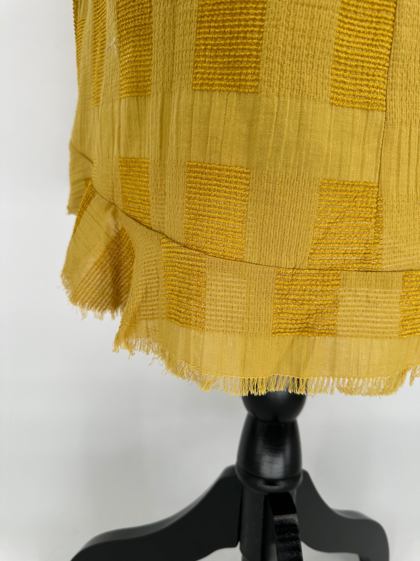 Umgee Green Yellow Sleeveless Dress