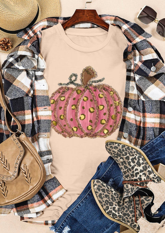 Fall pumpkin t-shirt in interesting colors