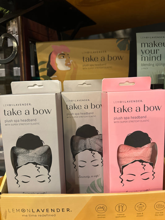 Plush Spa Headband | take a bow