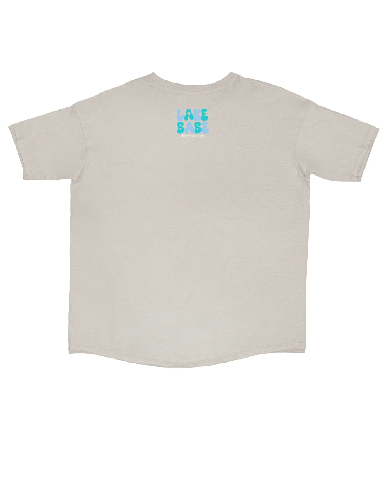 SS Lake Babe Silver T Shirt with Hem Detail