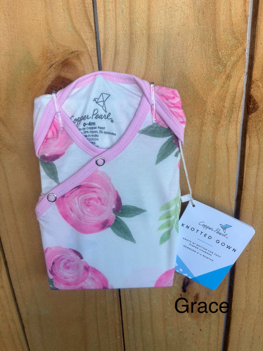 Copper Pearl Knotted Gown