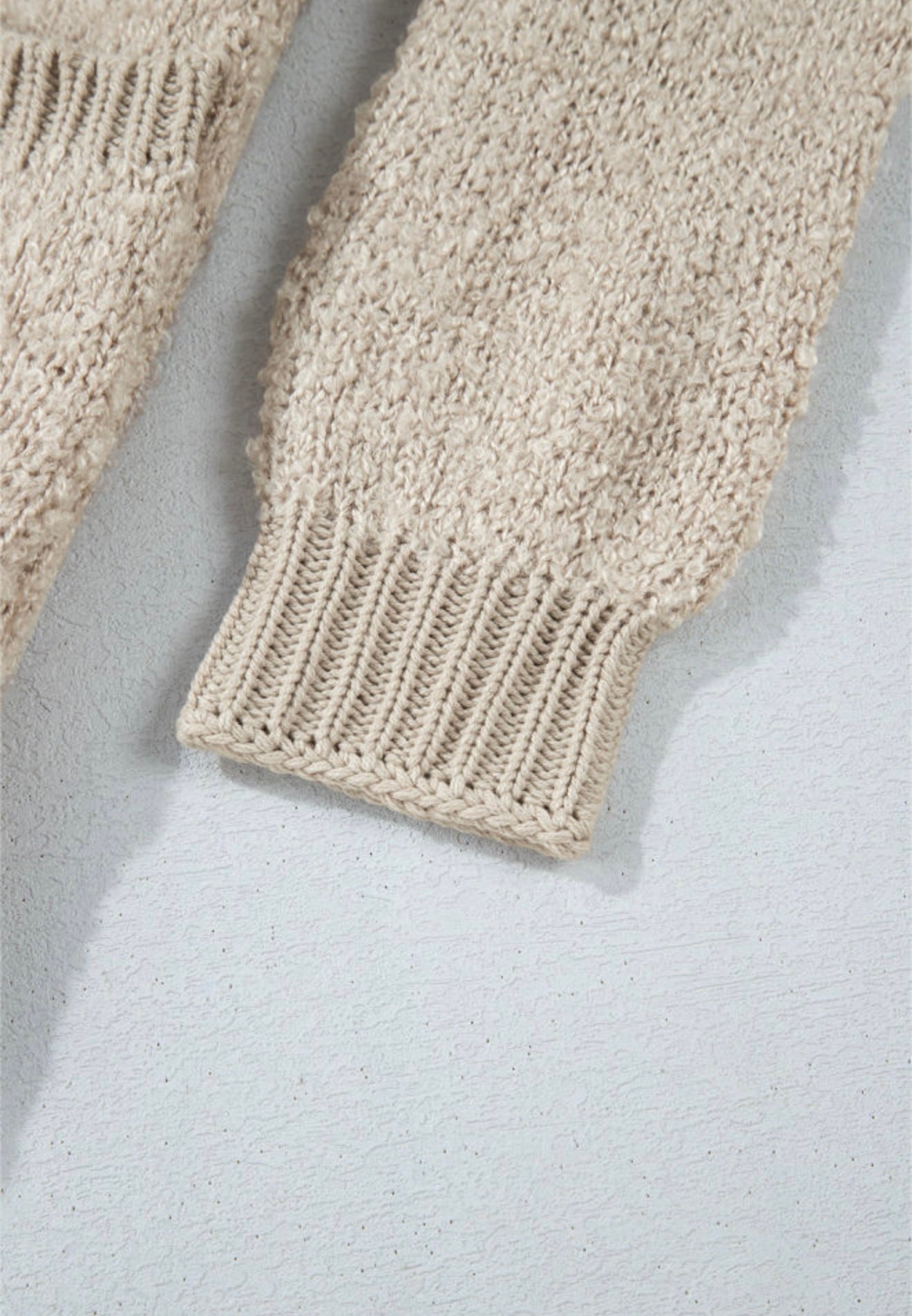 Soft and Fluffy Beige button up cardigan sweater