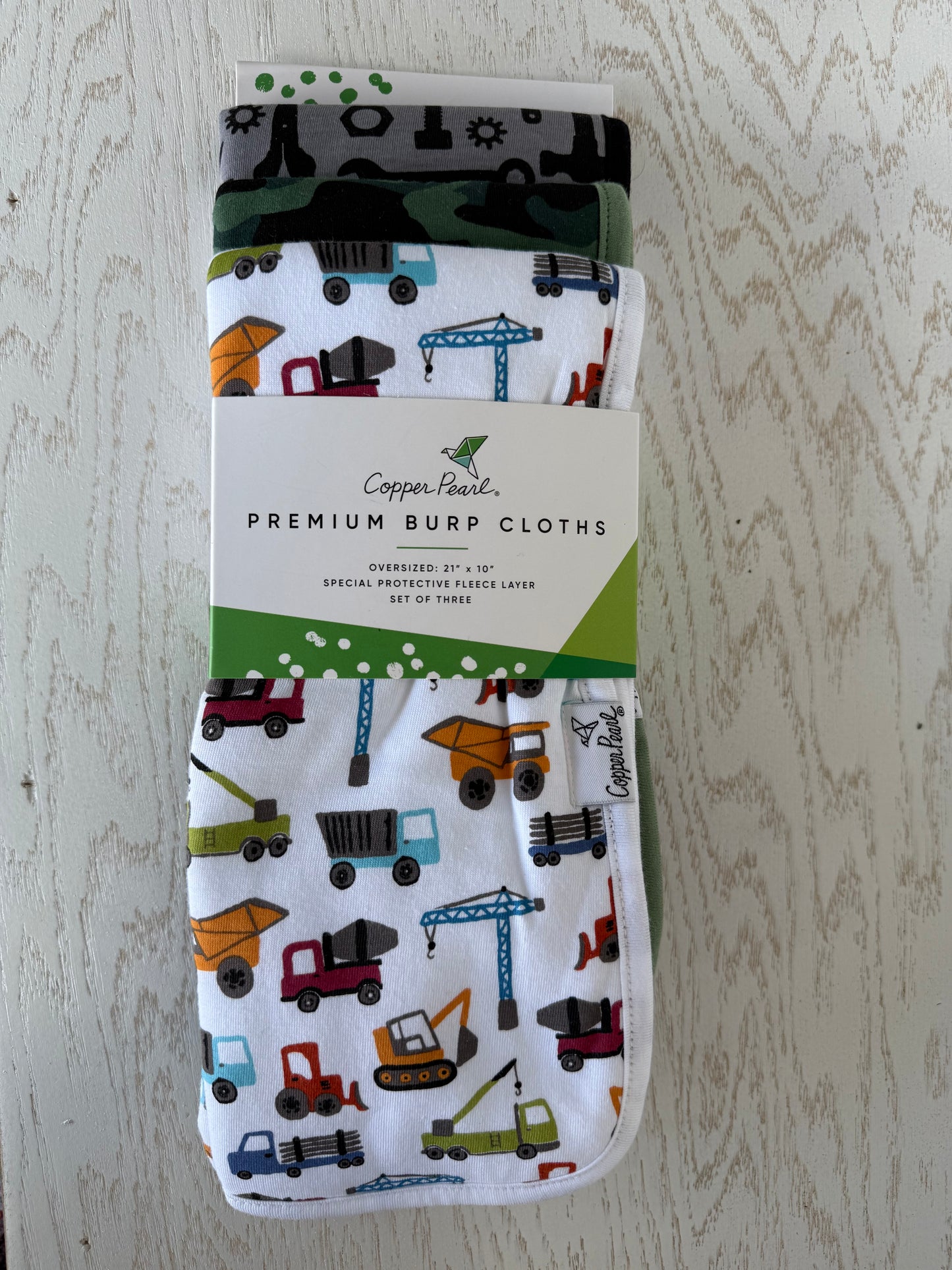 Premium Burp Cloths | Copper Pearl