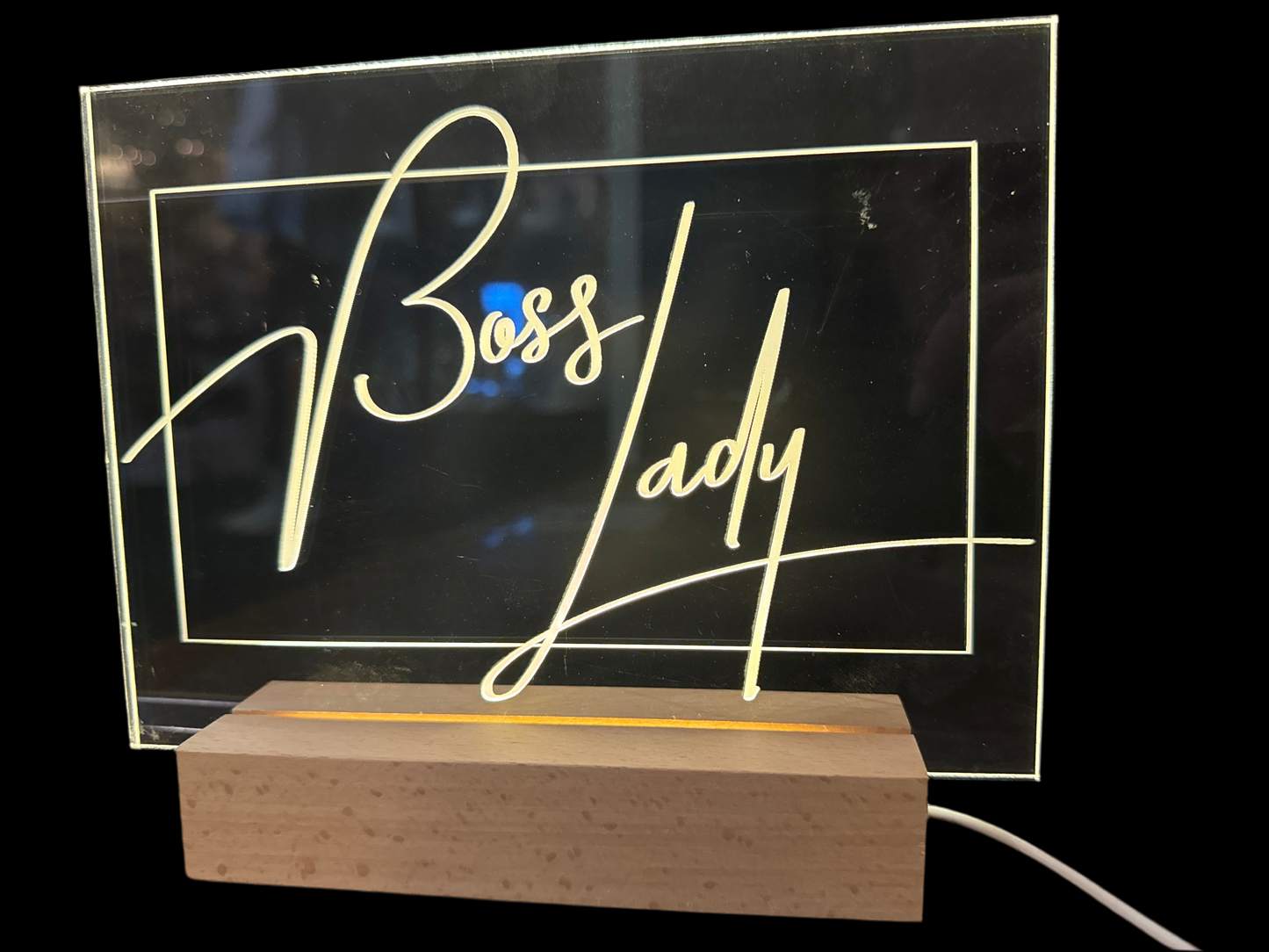 Boss Lady - USB Light Desk Frame