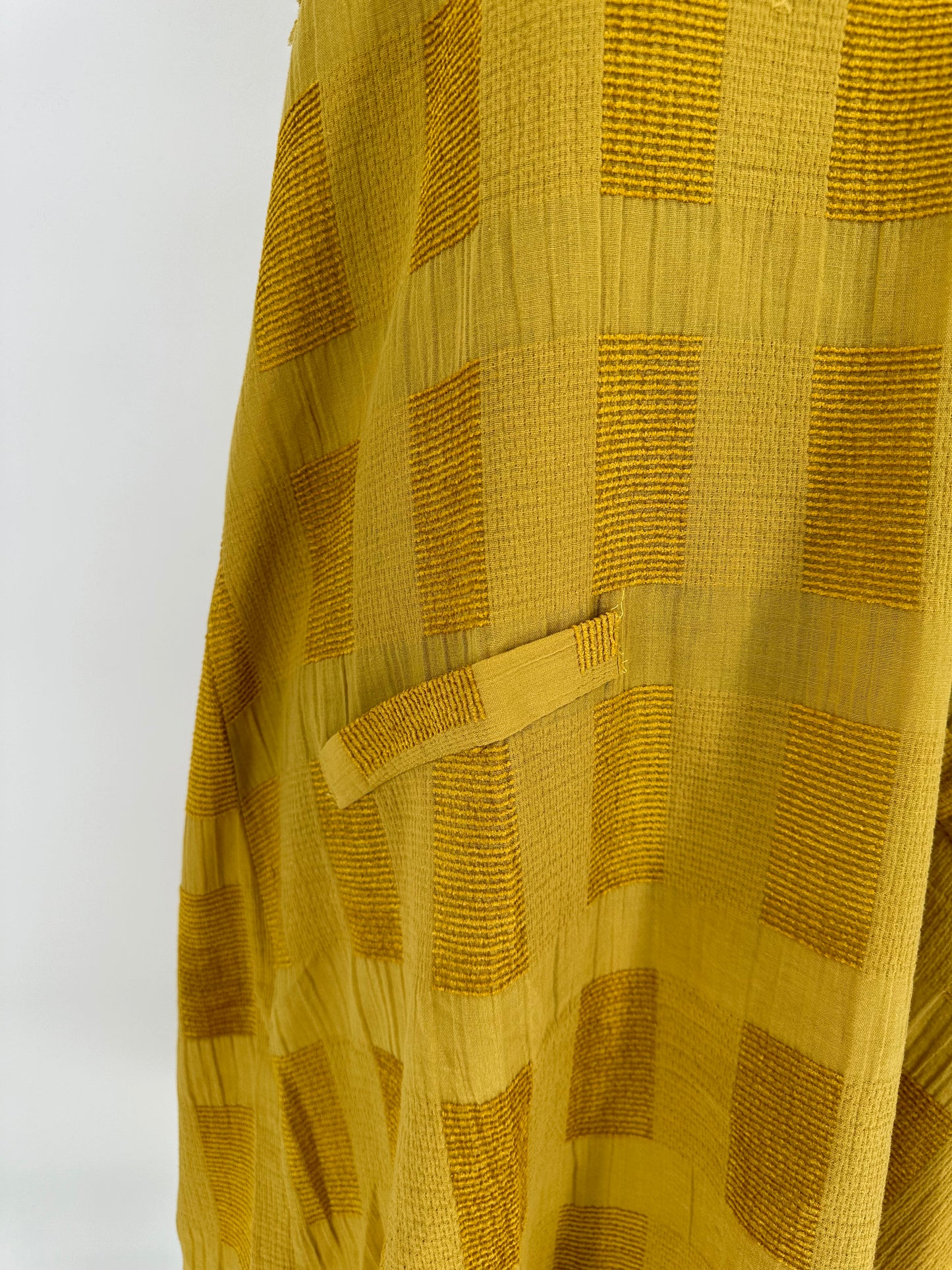 Umgee Green Yellow Sleeveless Dress