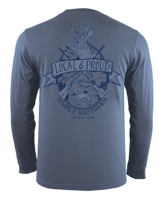 SS Local and Proud Blue Long Sleeve T Shirt