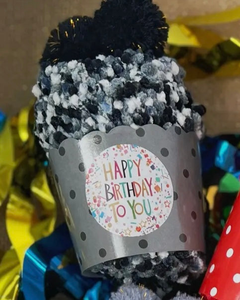 Happy Birthday Cupcake Socks