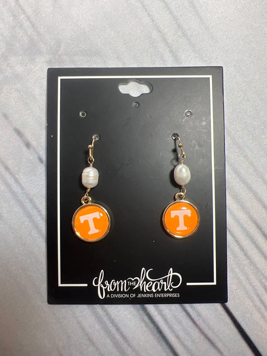 Pearl Power T Earrings or Necklace| from the heart