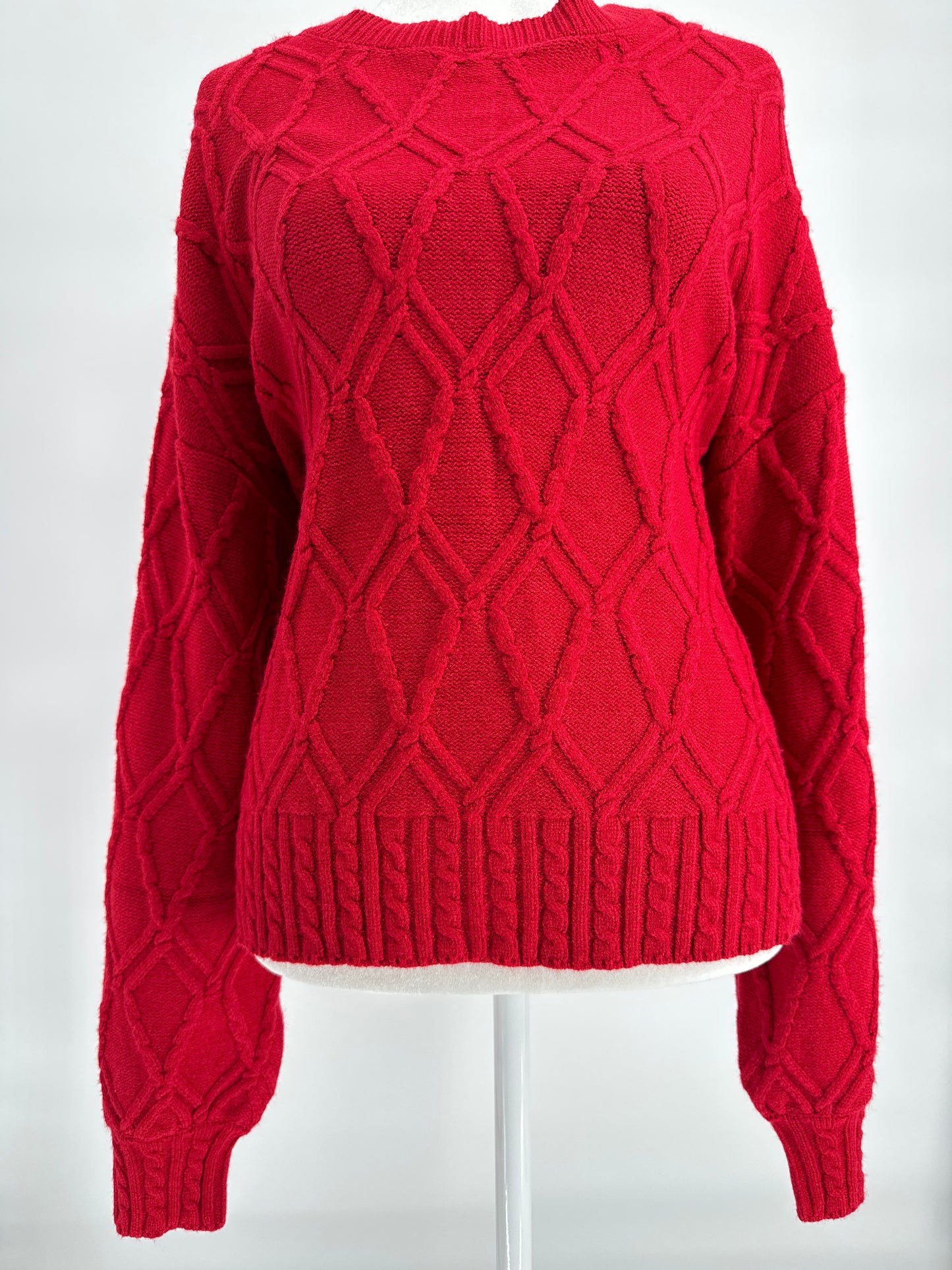 Red Long-Sleeved Sweater