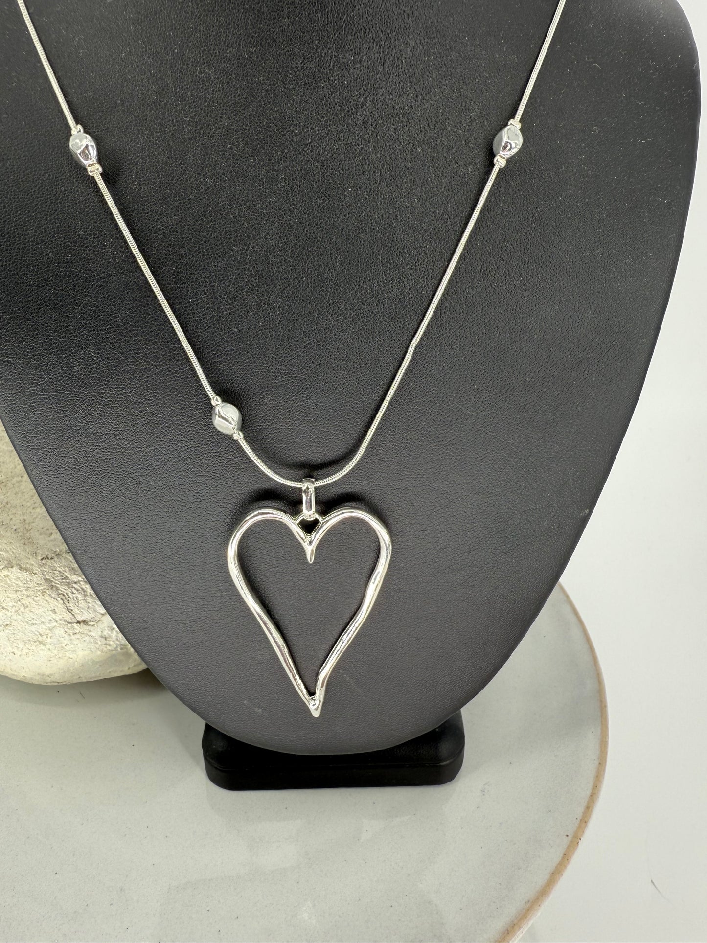 Trezo Silver Heart Necklace